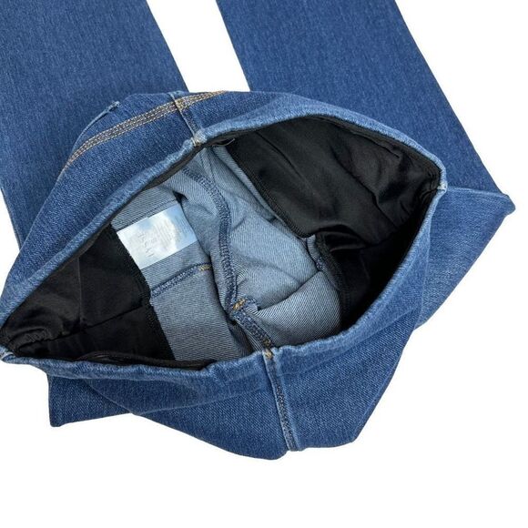 Lysse medium wash straight leg pull on jeans size S - Picture 9 of 16